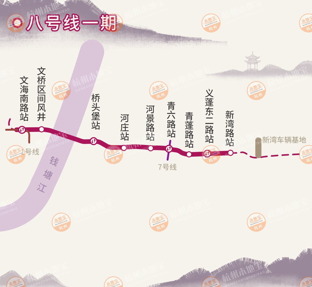2021年杭州地铁线路图高清版