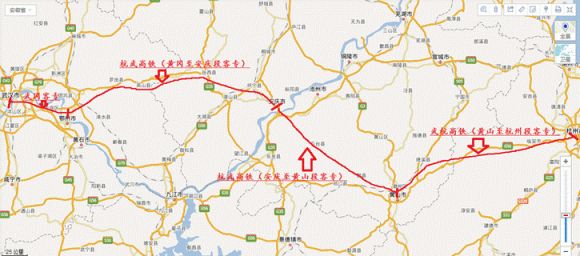 这是规划中的一条杭州到武汉的"直线"高速铁路!