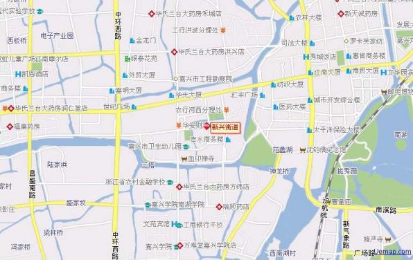 南湖区新兴街道地图全图高清版 嘉兴本地宝