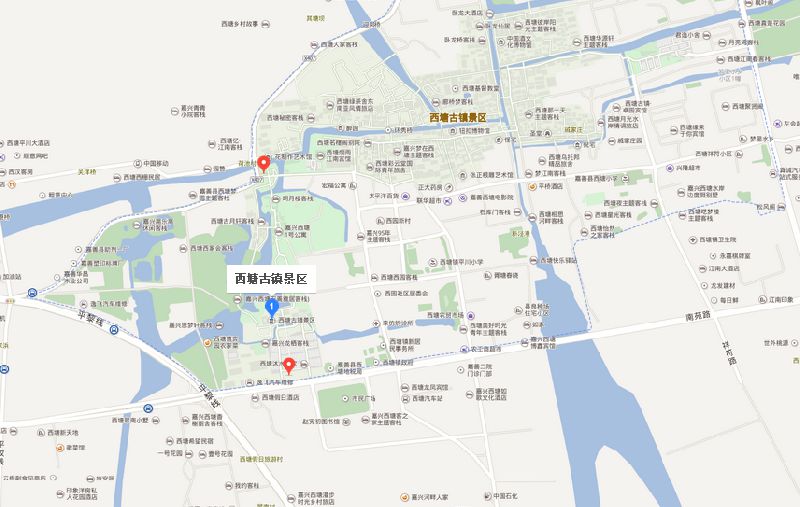 浙江嘉兴西塘地图图片