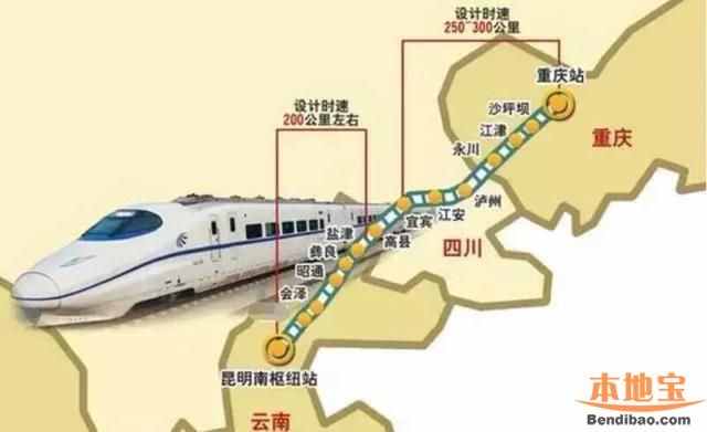渝昆高铁力争2017年开工建设   以后重庆