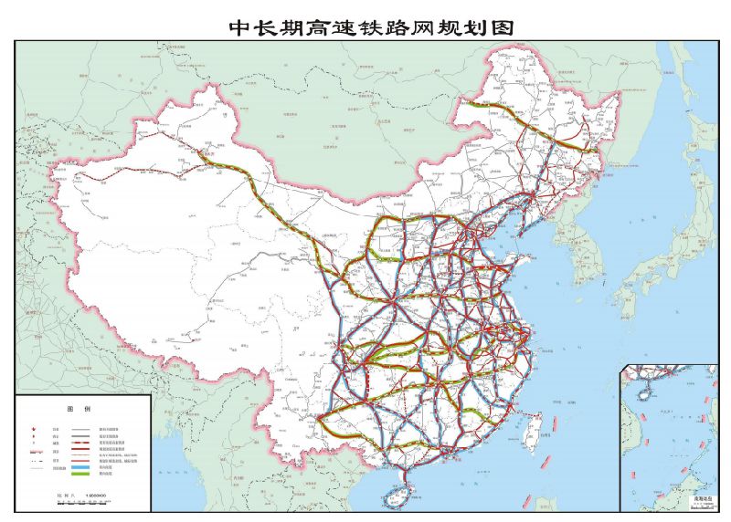 包头~延安~西安~重庆~贵阳~南宁~湛江~海口(三亚)高速铁路,包括银川图片