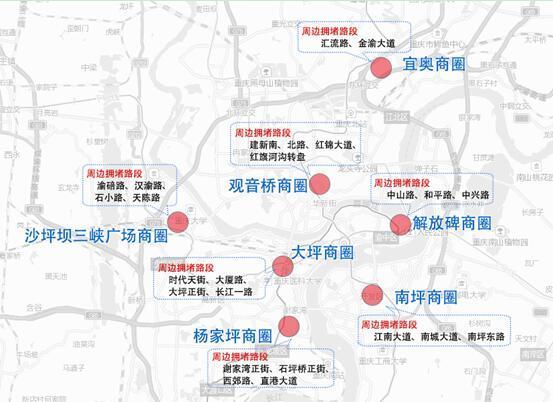 重庆国庆节主城拥堵路段盘点及绕行线路图- 重