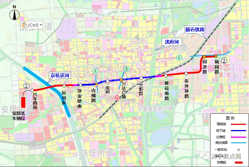 济宁云轨规划图最新消息