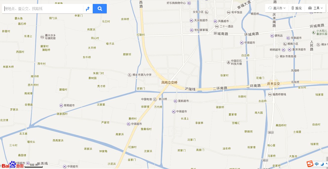 桐乡市凤鸣街道地图全图高清版