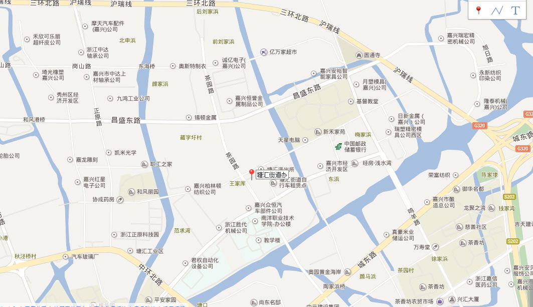 秀洲区塘汇街道地图全图高清版- 嘉兴本地宝