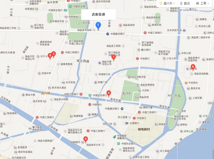 海盐县武原街道地图全图高清版图片