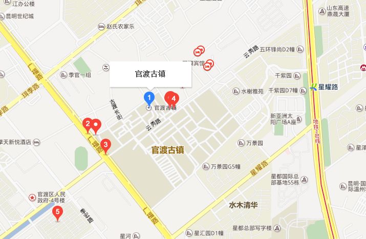 昆明官渡古镇地图