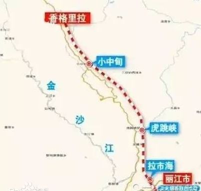 丽香铁路线路图
