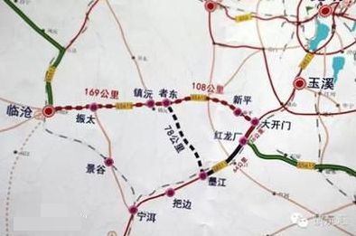 玉临高速公路路线图