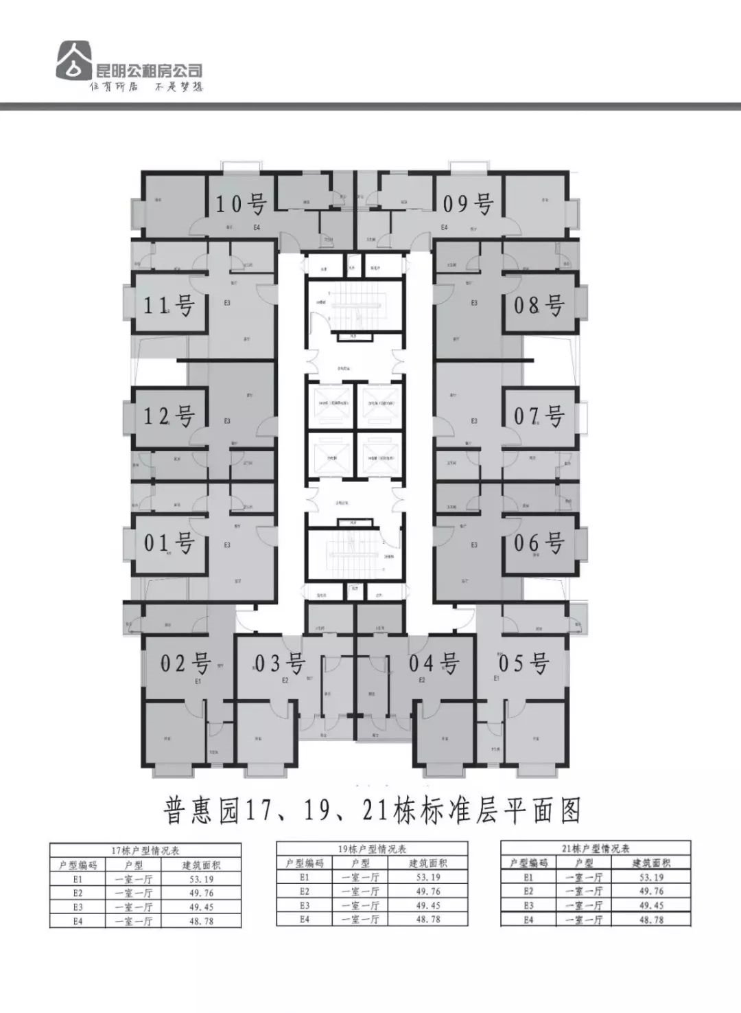 2020昆明普惠园公租房户型图