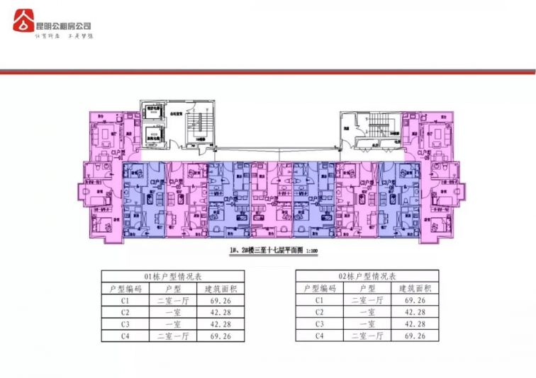 昆明铭惠园公租房2020年户型