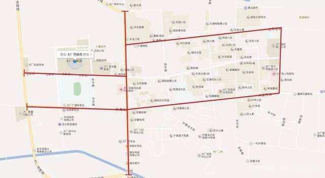 廊坊大厂县限行区域地图2021