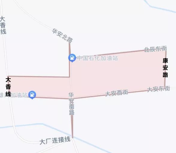 廊坊大厂县限行区域地图2021