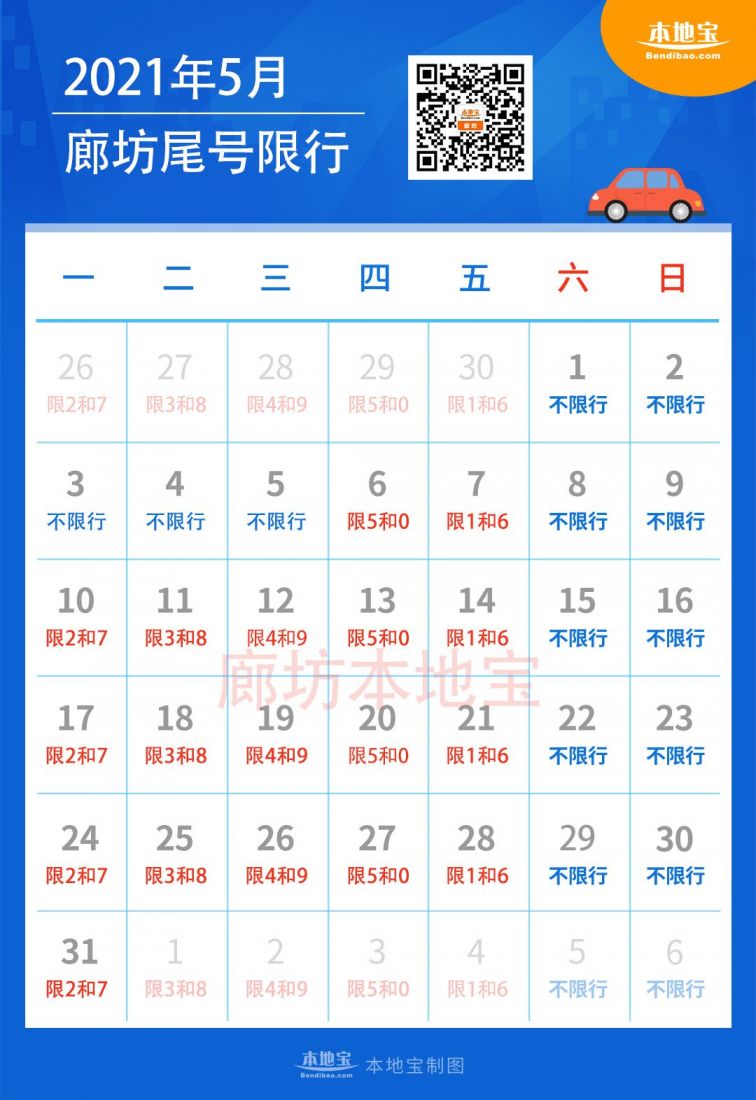 廊坊限行从早上几点到晚上几点