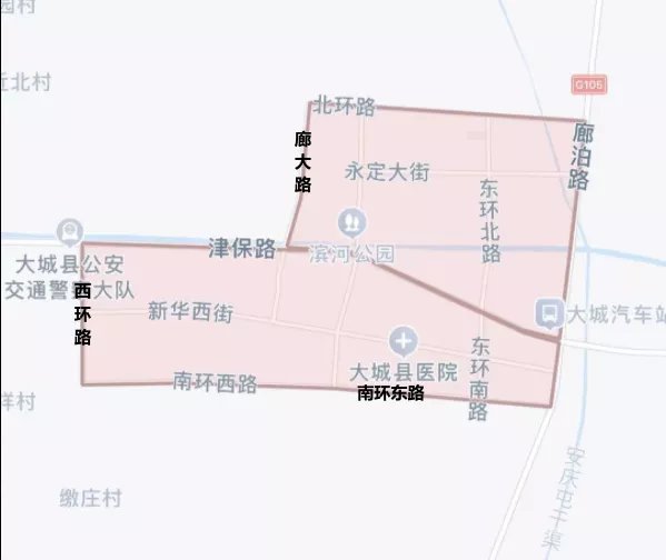 永清县限行区域:益昌路,武隆路,文苑路,会昌街,金雀街,府东街,裕华街