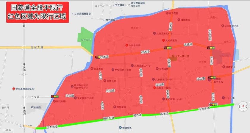 2021廊坊各区县限行区域图(持续更新)