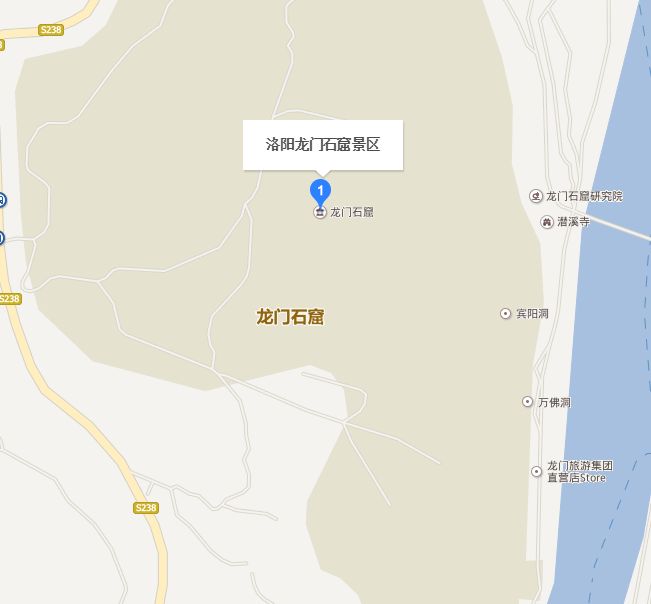 洛阳龙门石窟地图