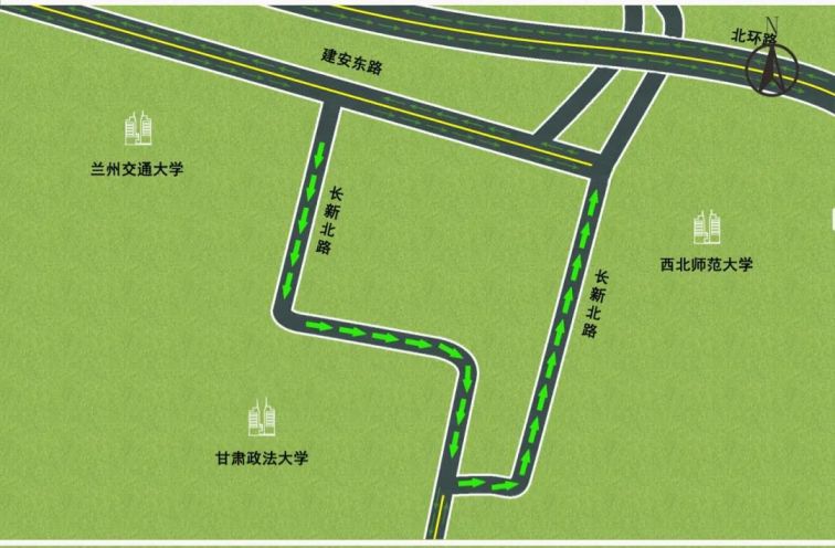 兰州小西湖西街等9条城区道路实施单向通行通告