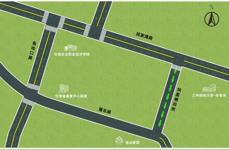 兰州小西湖西街等9条城区道路实施单向通行通告