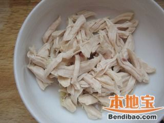 鸡脯扒小白菜的做法步骤:2