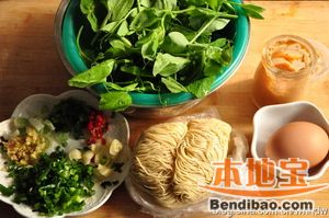香浓奶汤面原料