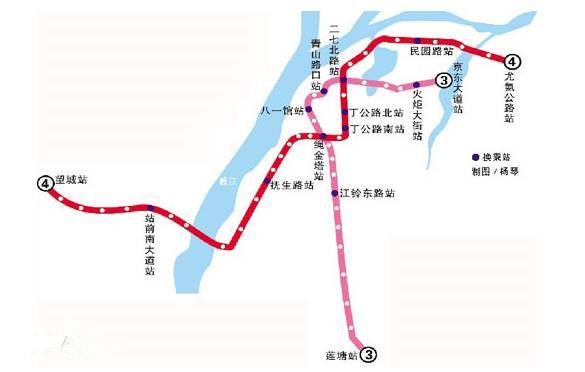 南昌地铁4号线换乘站点