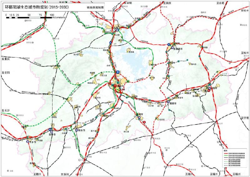 环鄱阳湖生态城市群规划完成后 长沙至南昌将只需1小时