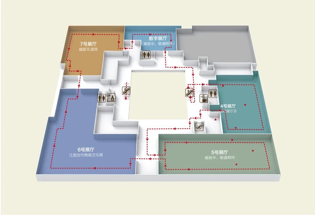 江西省博物馆新馆有哪些展区?