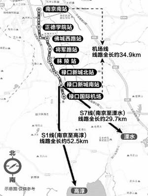南京交通 南京地铁 南京地铁机场线 > 南京宁高城际二期运营时刻表