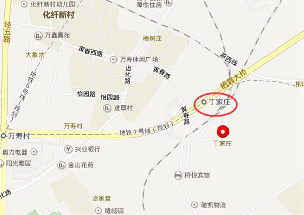南京地铁7号线丁家庄位置