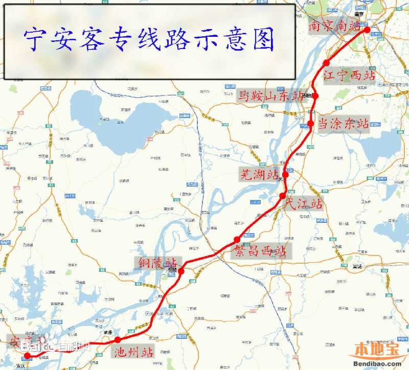宁安高铁线路图