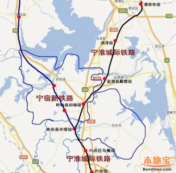 宁淮城际铁路站点有哪些