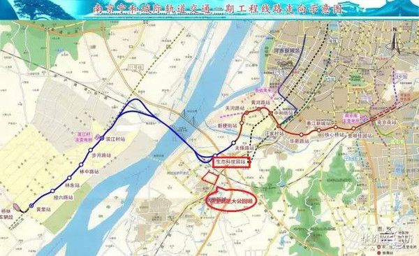 南京地铁s5号线(宁仪城际)线路图,站点