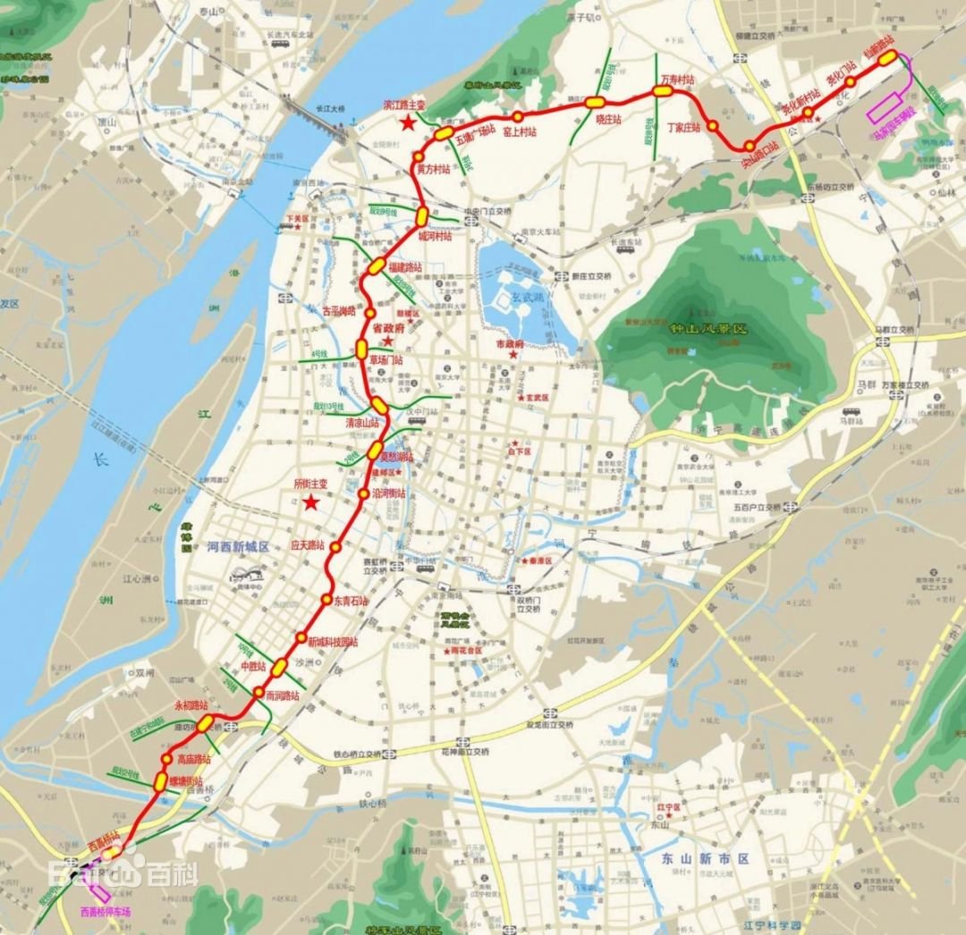 南京地铁7号线线路图