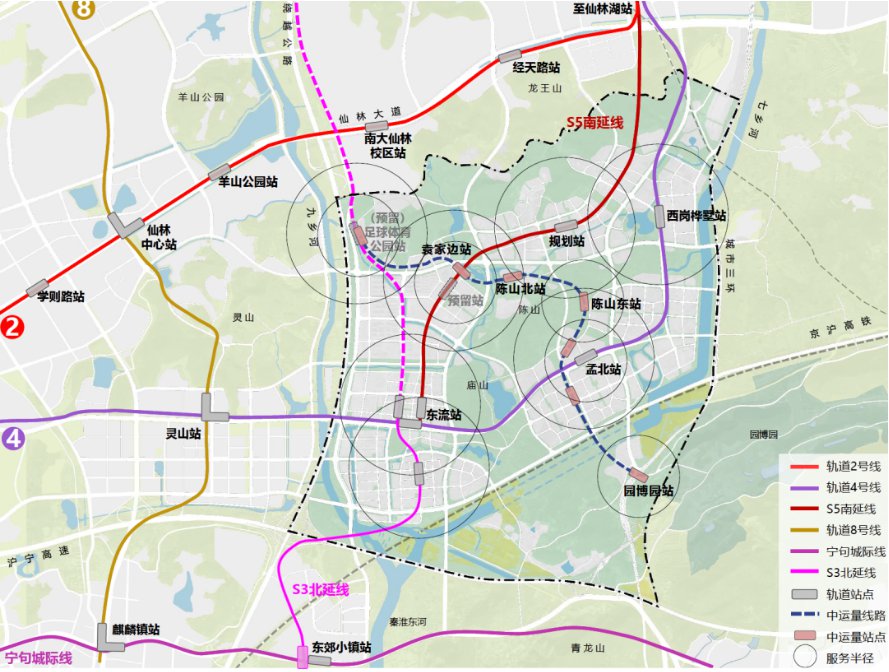 南京地铁s3号线北延线线路图