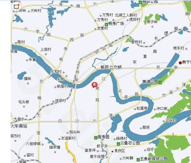 广西南宁西乡塘区地图全图高清版