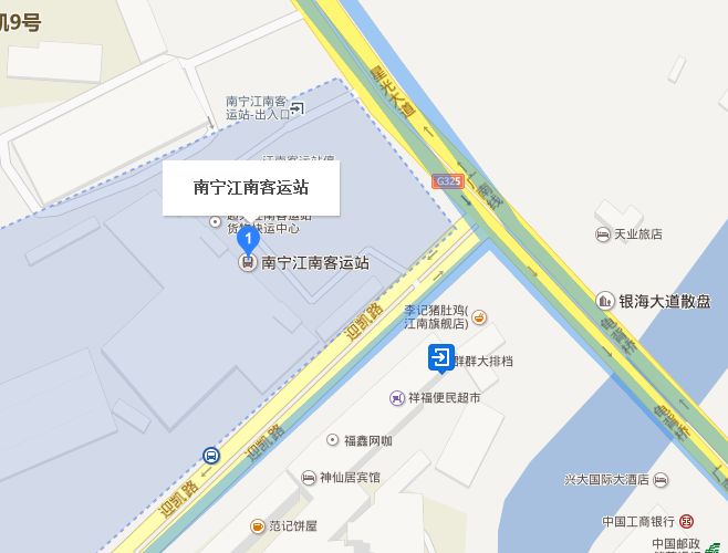 江南客运站地图- 南宁本地宝