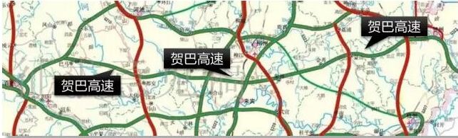 具体的贺巴高速公路线路图如下