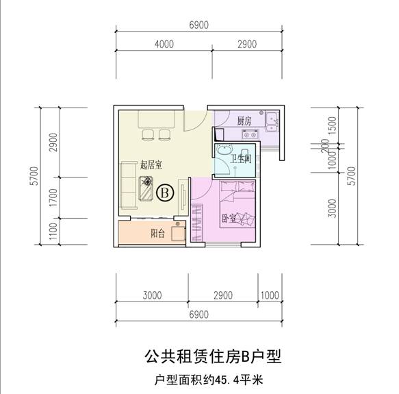 石菠苑公租房的户型图是怎样