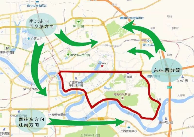 2018环广西自行车赛南宁公交线路调整汇总