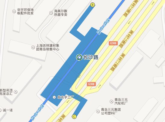 青岛地铁3号线各站点出入口位置（附公交路线）