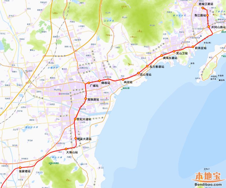 青岛地铁13号线线路图(最新版)