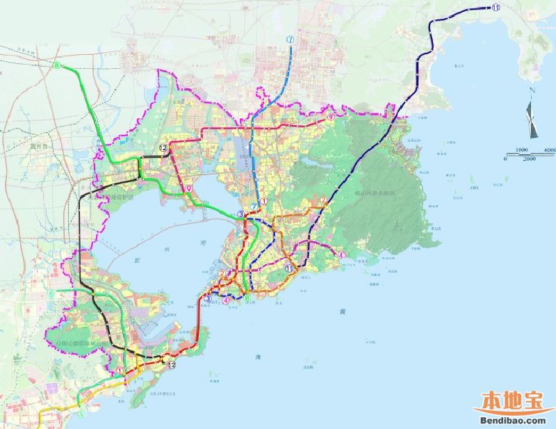 2017青岛最新的地铁规划(图)