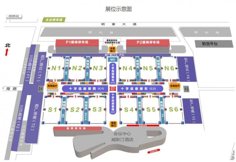 2021青岛农机展展馆分布图