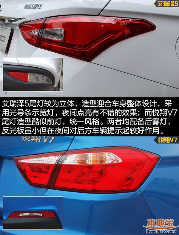 艾瑞泽5对比悦翔V7