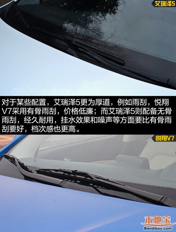 艾瑞泽5对比悦翔V7