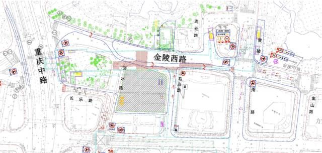 另外,淡水路(金陵西路-长乐路)双向交通也同时封闭.