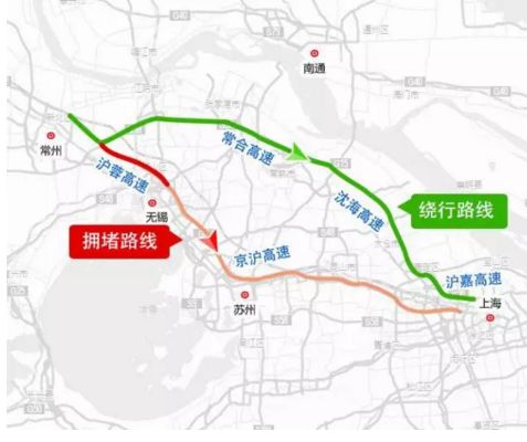 2016春运返程高峰来临 上海各高速公路避堵地图一览