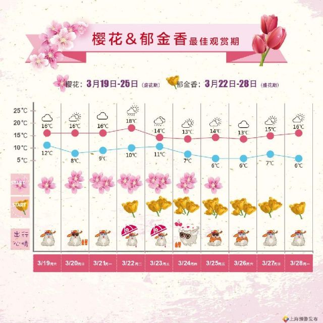 2016上海樱花节赏花天气预报出炉 附赏花地点